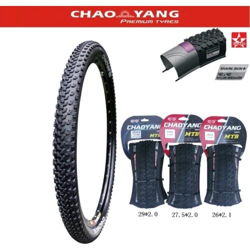 CHAOYANG H-5166 Shark Skin Anti-puncture Mountain Bike Tires 26*2.1/27.5*2.0/29*2.0 Cycling Folding Tires Bicycle Tyre