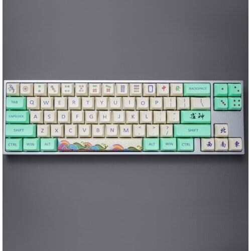 Majiang Design Keycaps For Cherry Mx Switch Mechanical Gaming Keyboard DSA Profile Sublimation PBT Keycaps Compatible With GH60