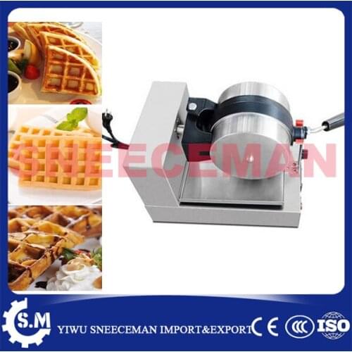 Commercial one head electric rotary waffle furnace machine baking pan waffle maker machine plaid pie machine