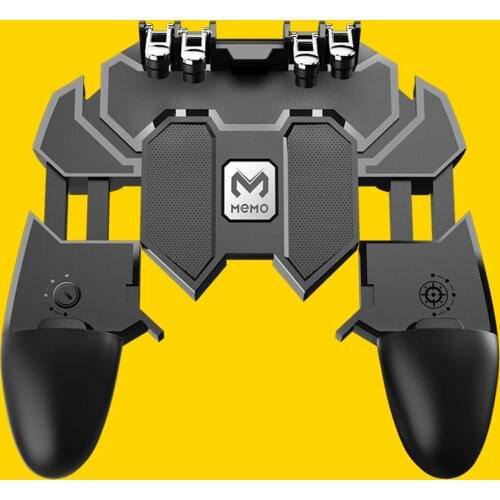 Mobile PUBG Controller Turnover Button Gamepad for PUBG IOS Android Six 6 Finger Operating Gamepad Peripherals PUBG Controller
