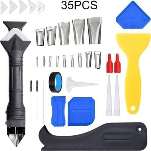 3/30/35 pcs set New 3 in 1 Silicone Sealant Remover Tool Kit Set Scraper Caulking Mould Removal Useful Tool For Home