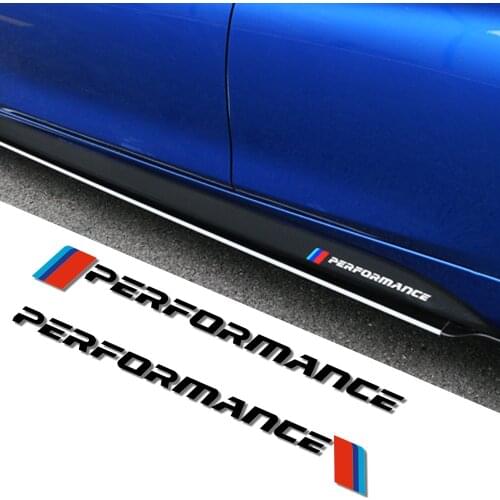 Car Styling M Performance Side skirt Decal Stickers for BMW X1 X3 X5 X6 1 3 5 7 Series e90 e46 e39 e60 f30 f10 f20 f22 f34 g30