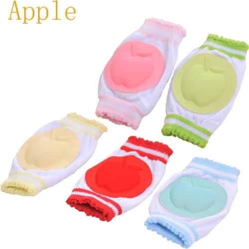 1Pair Baby Boys Girls Kneepad Cozy Cotton Breathable Sponge Children Knee Pads Children Learn To Walk Best Protection