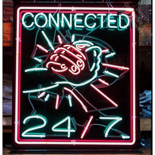 Neon Sign for Connected Hands Neon Bulbs sign Display Handmade Glass tube outdoor neon lights for sale fluorescent black Board