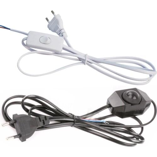 Dimmer Switch EU Plug Cable Light Modulator Lamp Line Dimmer Controller For Table Lamp Electricity wire AC110V 220V 1.8M