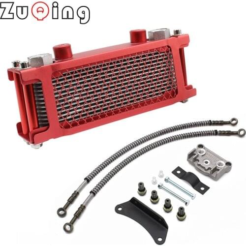 Motorcycle Oil Cooling Cooler Radiator Set For 140cc 125cc Horizontal Engine Dirt Pit Monkey Bike ATV Chinese Made