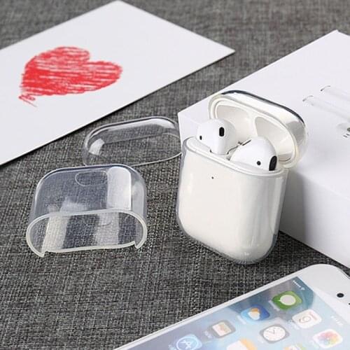 For AirPods 1 2 Hard PC Protector Cover Transparen Box For Air Pods Bluetooth Wireless Earphone Cases