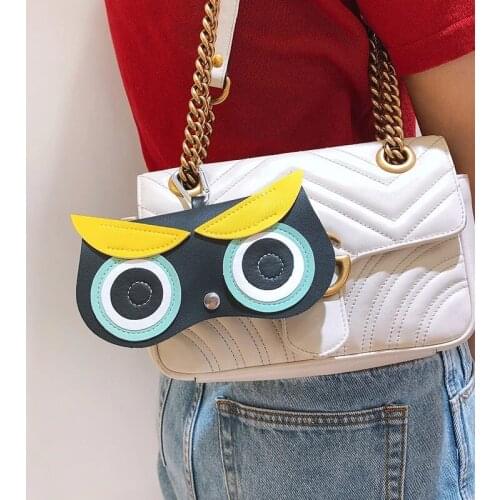 Women PU Leather Sunglasses Case Cute Cartoon Protable Eye Glasses Bag Storage Protection Glasses Case Eyewear Accessoires