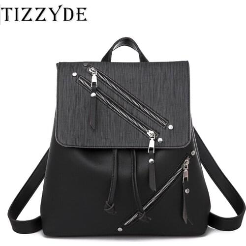 Women Backpack High Quality PU Leather Drawstring Backpacks for Teenager Girls Female School Shoulder Black Bag Mochila ZZL190