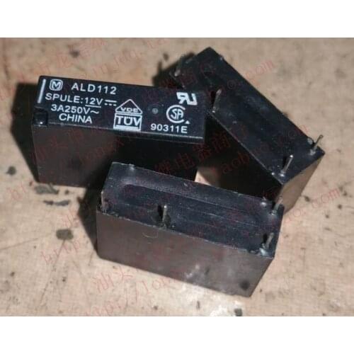 10 teile/los) 100% Original Neue ALD105 ALD105W ALD112 ALD112W ALD124W ALD124 4PINS 3A 5V 12V 24V Power Relais