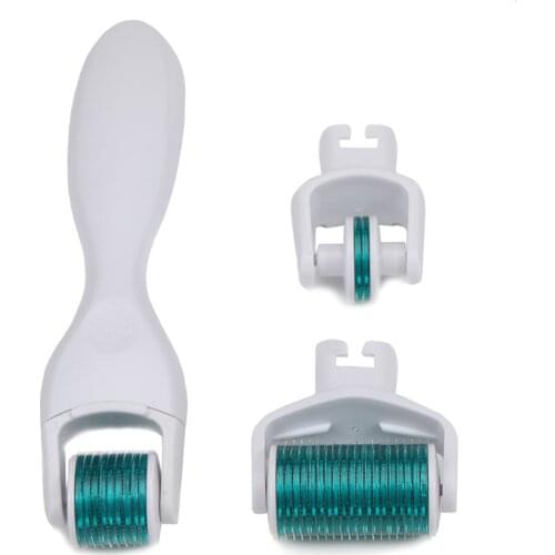 3 In 1 Derma Roller Micro Needle Roller Kit Micro Needles Titanium Microneedle Mezoroller Machine Skin Care BodyTreatment