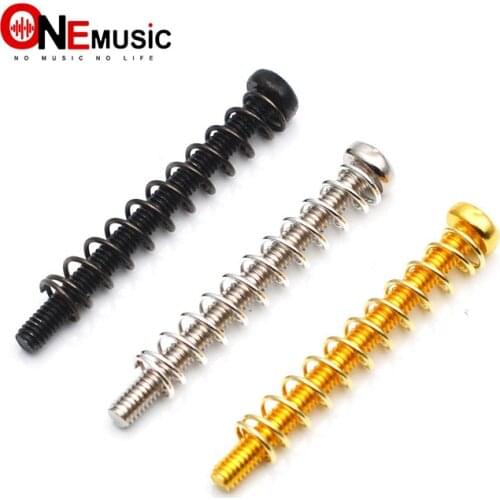 6 Set of Electric Guitar Humbucker Pickup Adjust Height Springs & Screws - Length 25mm