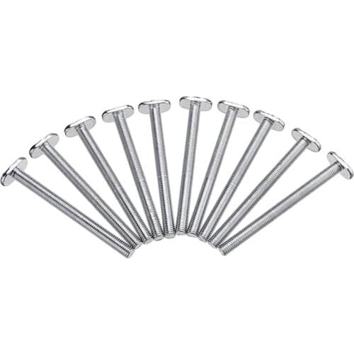 B2RB 5 Pcs M8x100mm T-nut Sliding Screws T-slot Woodworking Tool For 30 Series Of Miter Track