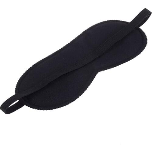 4Styles Black Sleeping Blindfold Eye Mask Rest Relax Eye Patch Travel Sleep Soft Natural Padded Shade Cover