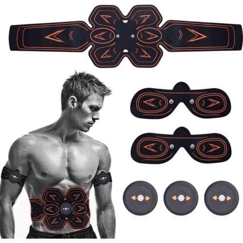 EMS Abdomen Muscle Trainer ABS Stimulator Muscle Toner Toning Belt Home Gym Office Fitness Arm/Leg Vibration Fitness Massager