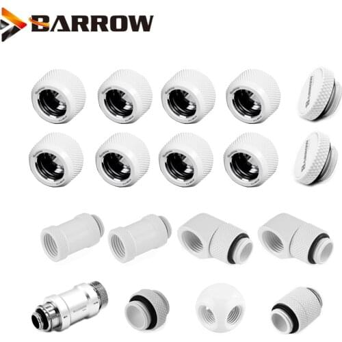 Wheelbarrow Hand Compression Tube Fitting / Rigid Water Cooling Pipe Metal Connector G1 / 4 Fitting Acrylic Petg water cooler