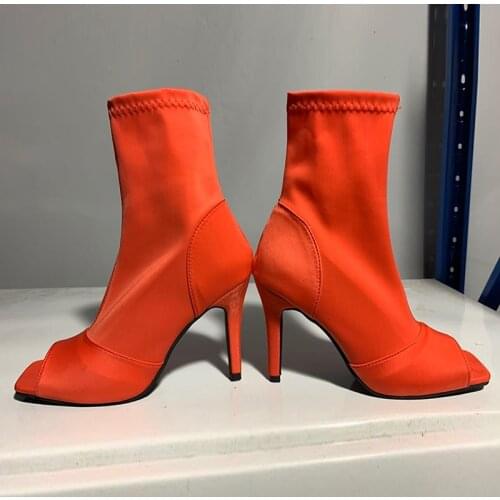 Summer Women Boots High Heels Gladiator Heels Ladies Shoes Female Fashion Open Toe Sandals Party Wedding Stiletto
