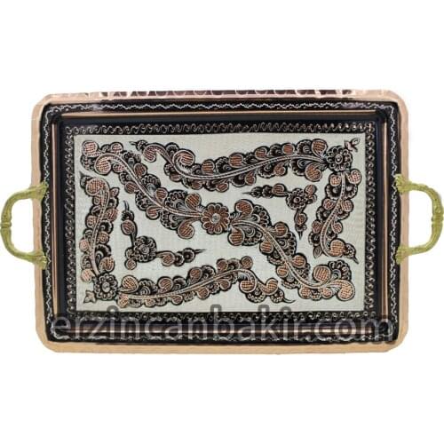 Copper Tea Coffee Sugar Bowl Serving Tray Decorative Pan Dessert Dinner Elegant Tableware Set Table Luxory