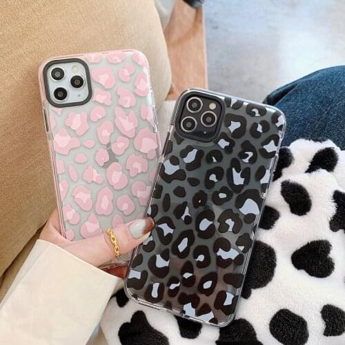 Moskado Leopard Grain Laser Paper Phone Case For iPhone 12 Pro Max 11 Pro Max X XR XS Max 7 8 Plus SE 2020 Soft TPU Back Cover