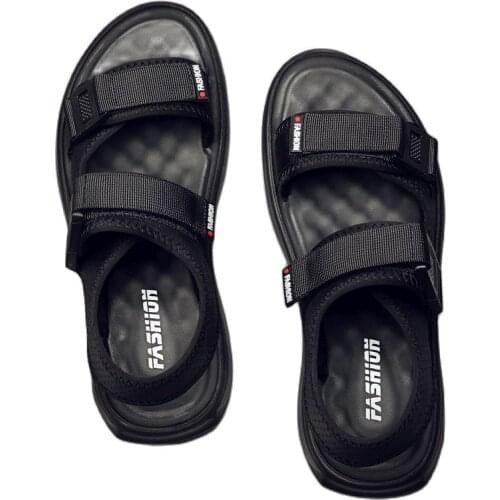 Mens Sandals 2021 Summer Sandals Slippers 2021 Male New Outside A Man Wear Trend dual-use Leisure Beach Shoes Movement In Rome