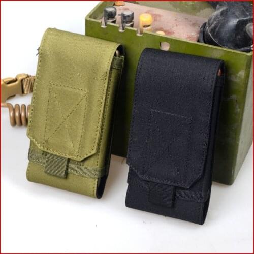 Outdoor Tactical Holster Military Molle Hip Waist Belt Bag Wallet Pouch Purse Zipper Phone Case for General Mobile GM 5 Plus
