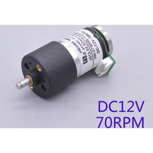 Original 12V 70RPM geared motor HN-27GMB-1525 micro DC motor with Hall sensor for robot model