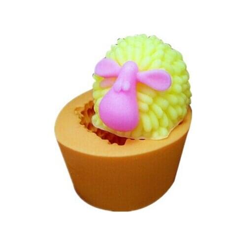 Popular sheep modelling silicon soap mold Cake decoration mold Handmade soap mold fondant mold