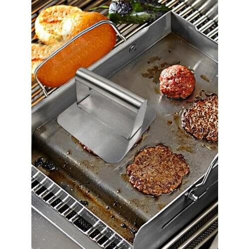 Stainless Steel Meatloaf Burger Press Meat Press Round Burger Smasher DIY sandwich omelet mold kitchen gadgets Tools for Home