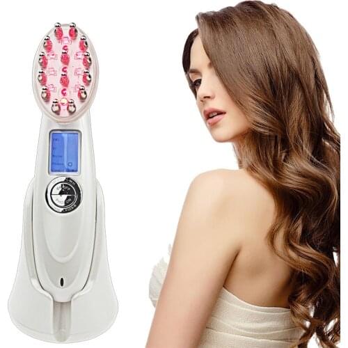 Professional Laser Hair Growth Comb For Head Massage Electric Vibrate Scalp Anti Loss Treatment Brush Therapy Infrared Massager