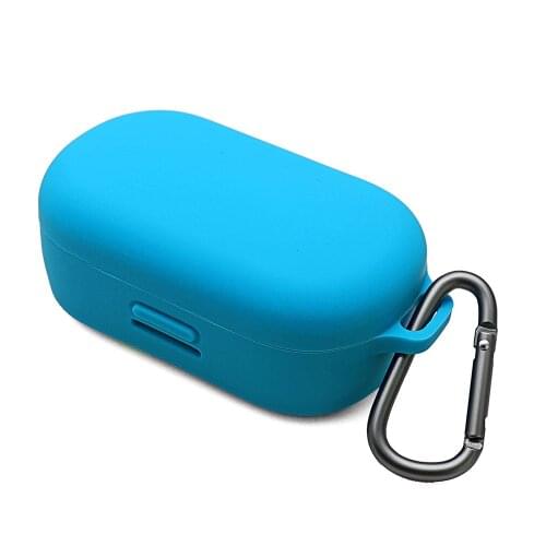 Dustproof Shockproof Protective Silicone Case Cover Skin for Bose QuietComfort Wireless Noise Cancelling Earbuds With Carabiner