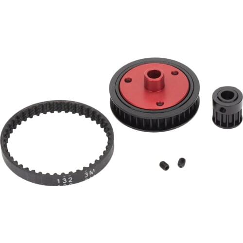 Rubber Belt Modified Gear Transmission System for 1/10 RC Crawler Car