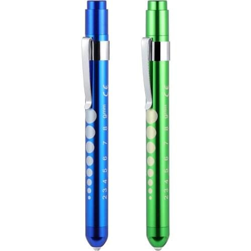 2PCS Nurse Penlight Pen Light Flashlight Torch EMT Emergency First Aid Outdoor Camping Work Light for Diagnostic