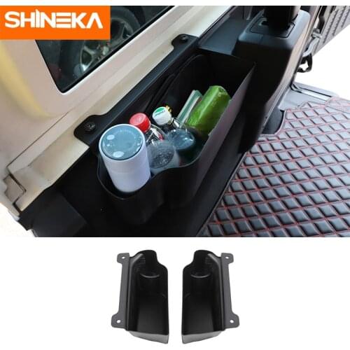 SHINEKA Stowing Tidying For Jeep Wrangler JL Car Rear Trunk Side Storage Box Organizer Accessories For Jeep Wrangler JL 2018