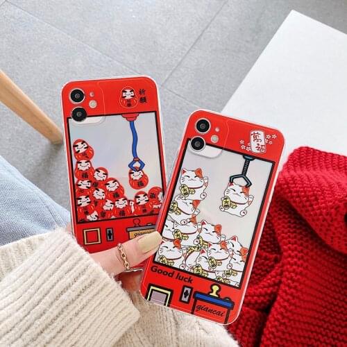 New year red Crane game Good luck Soft silicon Phone Case For apple iPhone 7 8 Plus X XS XR MAX 11 Pro 12 MiNi SE 10 back cover