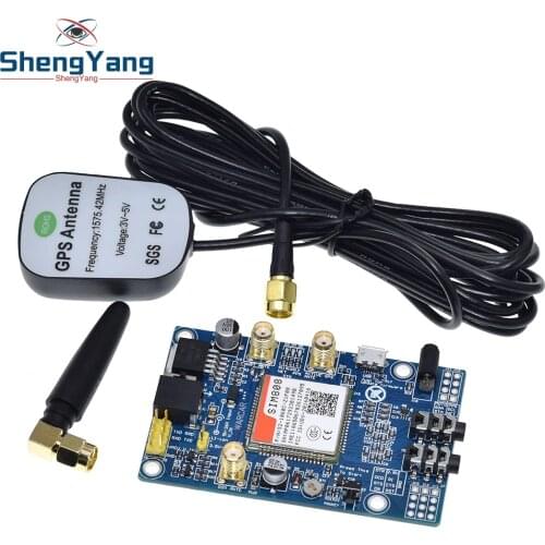 SIM808 instead of SIM908 module GSM GPRS GPS Development Board IPX SMA with GPS Antenna available for Raspberry Pi