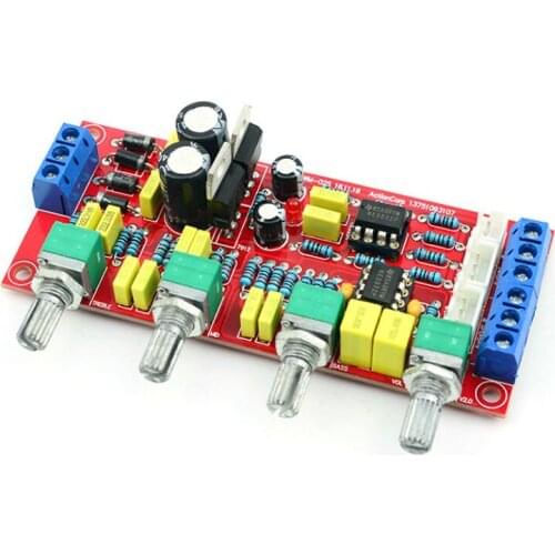 SOTAMIA NE5532 Amplifier Preamp Tone Board Volume Tone Control Preamplifier Board Adjustable Treble Midrange Bass EQ DIY