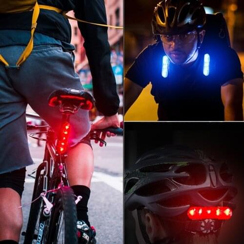 Charge LED Braking Light Flashlight Cycling Lights for MTB Seatpost Bicycle Rear Lamp Burglary Rechargable Control USB Lantern
