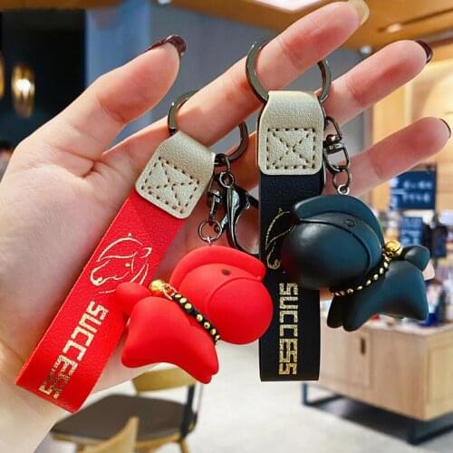 Trending Nordic Pony Keychain Creative Lovely Cartoon Resin Animal Pony Doll Keyring Couple Car Bag Pendant AccessoriesWholesale