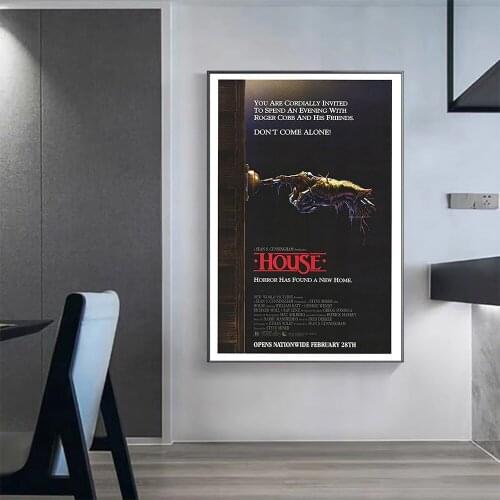 V0421 House Vintage Classic Movie Wall Silk Cloth HD Poster Art Home Decoration Gift