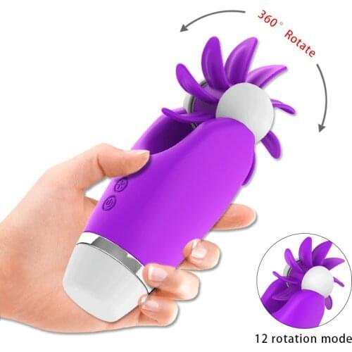 Rotating Vibrator Tongue Lick Blowjob Oral Sex Female Masturbator Clitoris Vagina Nipple Stimulation Vibrator Sex Toys For Women