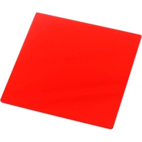 10pcs total size 50x50x2mm 600nm square red ir pass filter glass HB600