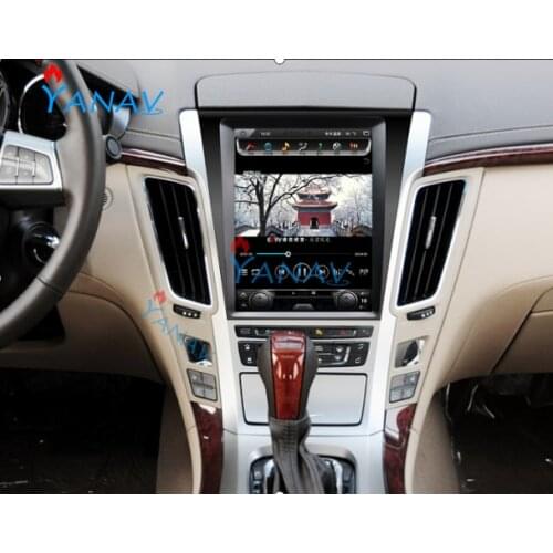 2 din Tesla Android audio GPS Navigation For Cadillac CTS 2007-2012 Vertical full Screen 10.4 inch Car Stereo Radio Dvd Player