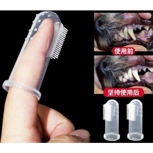 5pcs Rubber Pet Finger Toothbrush Dog Toys Environmental Protection Silicone Glove for Dogs and Cats Clean Teeth Pet Accessories