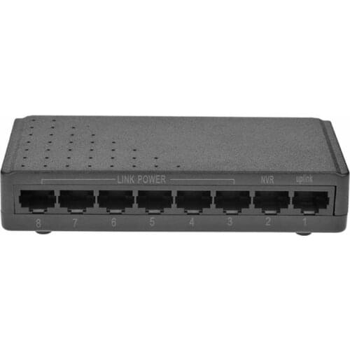 8 Ports 6+2 POE Switch Injector Power over RJ45 Ethernet Family Network System 10/100M for Cameras Without Power Adapter