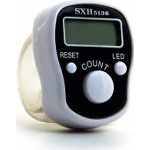 Luminous Voice Date Time Set Digital Ring Zikirmatik