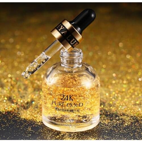 VENZEN Anti Aging Dark Circles Remover Essence Eye Bags 24k Gold Skin Care Eye Serum 30ml