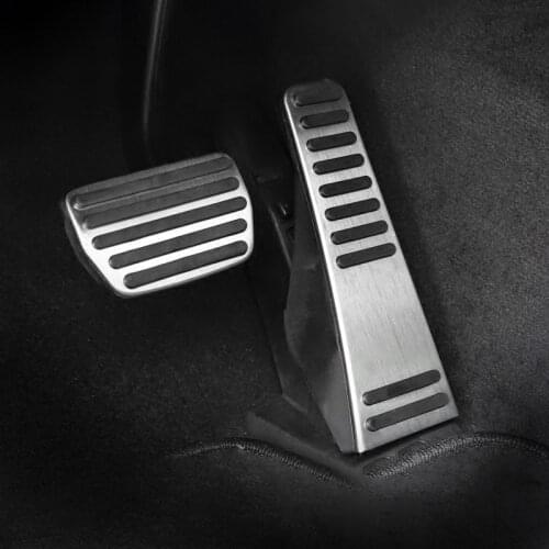 Aluminum alloy Car Accelerator Brake Pedal Rest Foot Pedals Cover AT For Volvo XC60 XC90 S90 V90 2015 2016 2017 2018 2019 2020