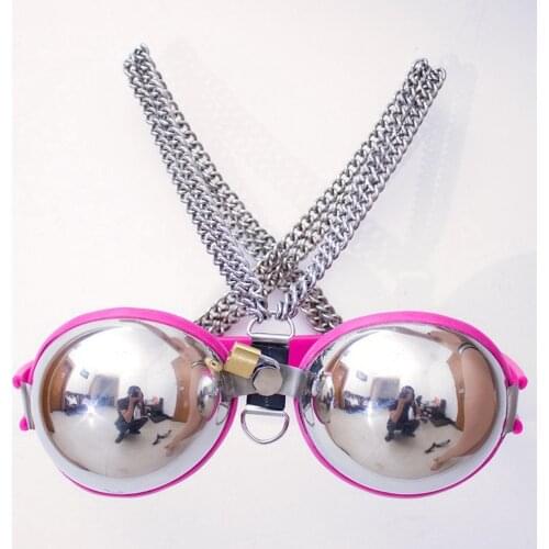 BDSM Sex Toys For Women Stainless Steel Bra Breast Bondage Chastity Belt Fetish Cosplay BDSM Sex Toys Sex Products