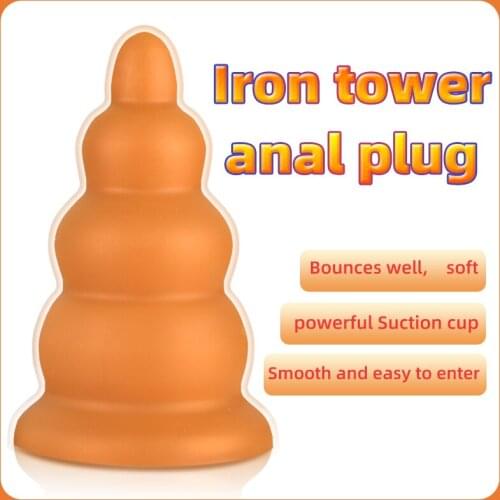 Huge Anal Bead With Suction Cup Thick Butt Plugs Male Prostate Massager Large Anus Vagina Expander BDSM Sex Toys For Men Women