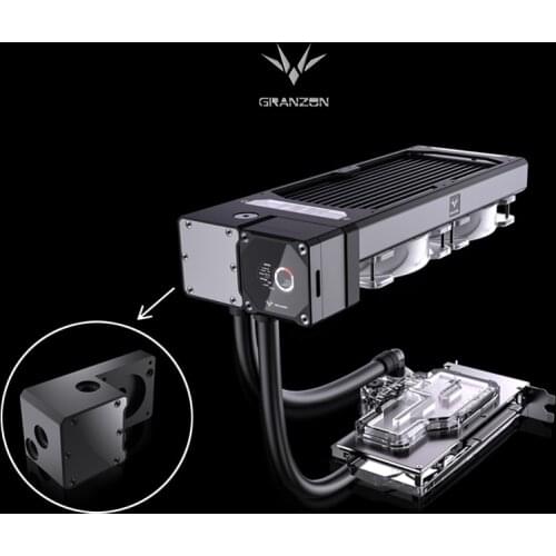 Bykski Granzon GY-M Bridge Module , For GH Series Cold Row PMD3 Pump Connect , ITX Gamer Case Reservoir Water Cooling